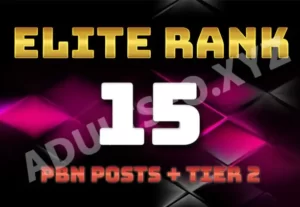 10777Elite Rank PBN posts + 2nd Tier Backlinks